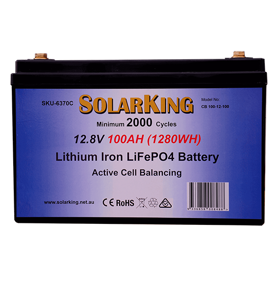 100AH Lithium Iron SolarKing Battery CB-100-12-100